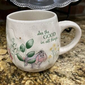 Disney Winnie the Pooh egg mug double sided speckled dimpled mug -Brand new